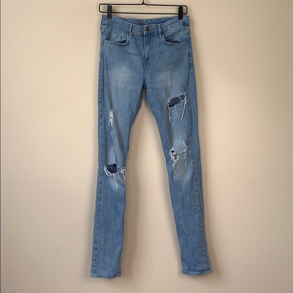 H&M Distressed Regular Waist Slim Jeans 29 - Picture 2 of 11